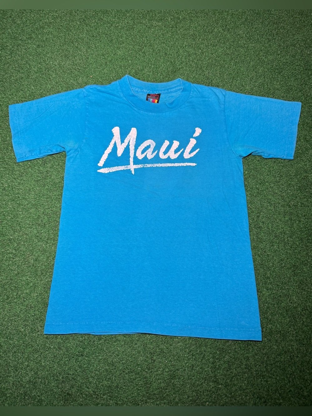 Maui Happy Shirts Vintage 80s 90s T Shirt Small 16x24 Hawaii Beach Surf Retro